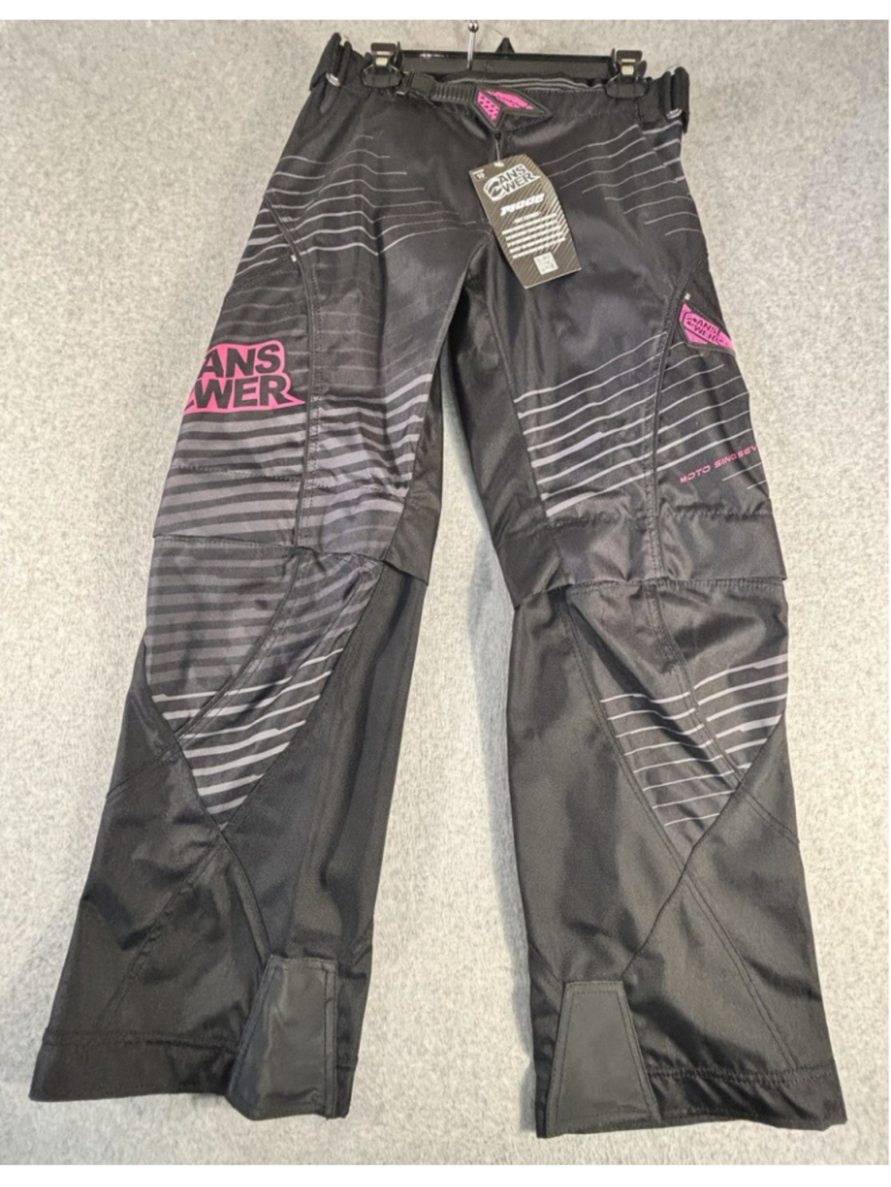 Answer Racing Mode Women’s Motocross Pants Black Pink Size 10 NWT MX ATV